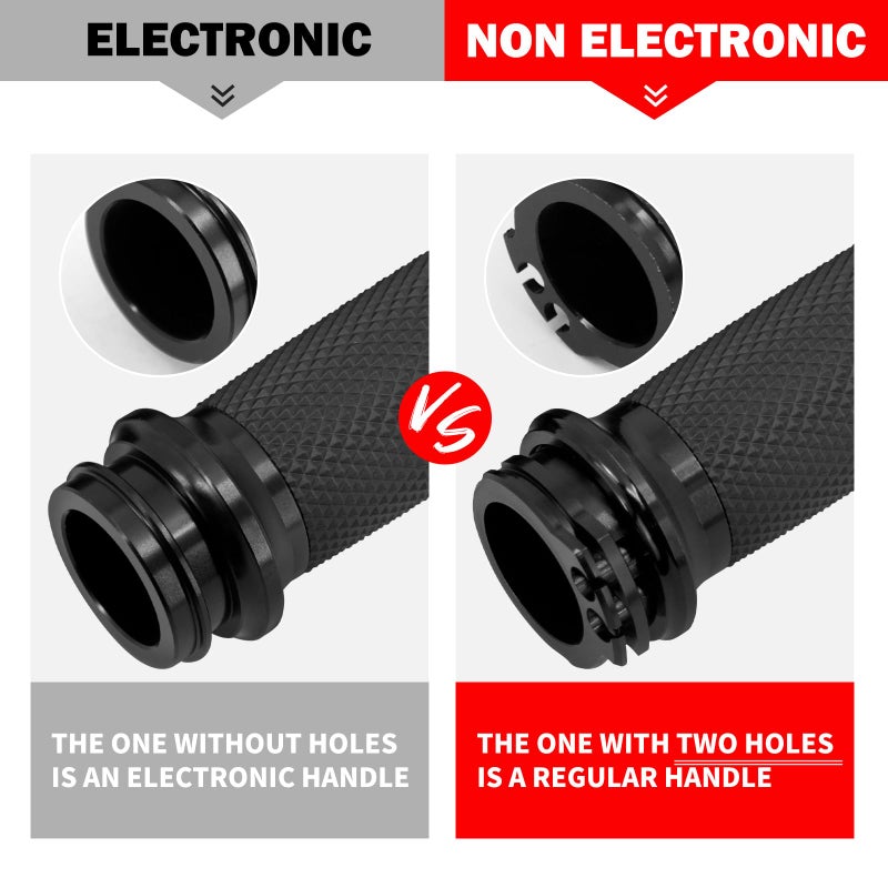 HDBUBALUS 1"" Electronic Throttle Handlebar Grips Motorcycle Hand Grips Fit for Harley Street Electra Road Glide Road King - Image 4